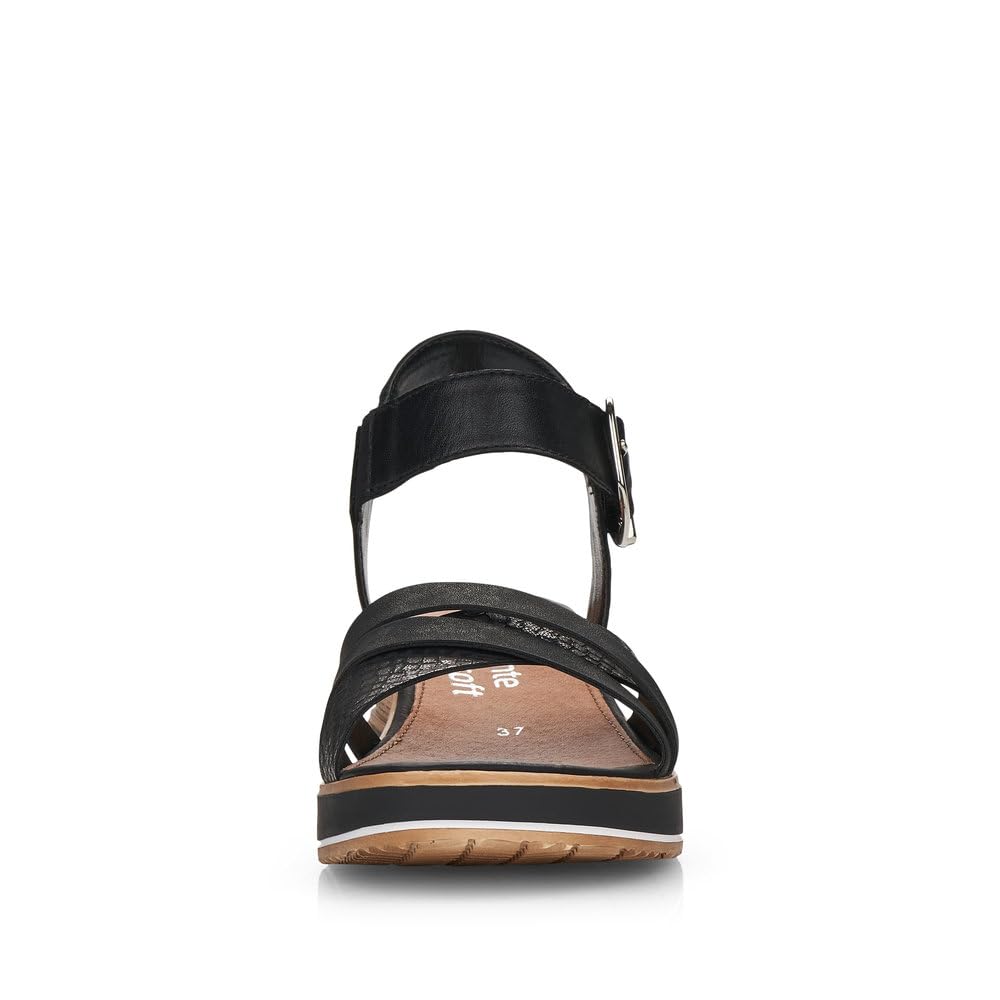 Remonte Damen Keilsandalen D6454, Frauen Sandalen