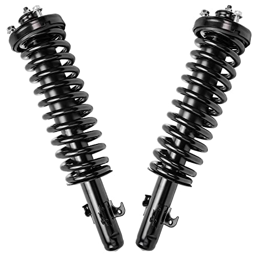 Image of Detroit Axle - Pair Front Struts for 1990-1993 Honda Accord 1991 1992 2 Ready Struts w /Coil Spring Assembly Replacement Suspension Quick Install Ready Struts Shocks Assembly