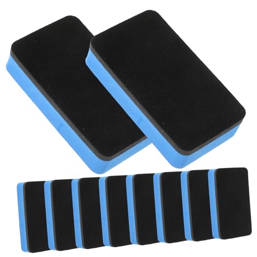 CANIGHT 10piezas Borradores Reutilizables Para Pizarras Blancas Magnéticos Borradores Para Aula y Oficina Accesorios De Limpieza Para Pizarra