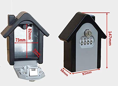 Boîte de rangement murale anti-perte de clés avec code à combinaison pour la maison