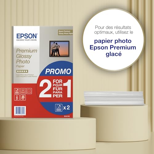 Papier photo A4 brillant Epson Premium 255 g/m2, 30 feuilles