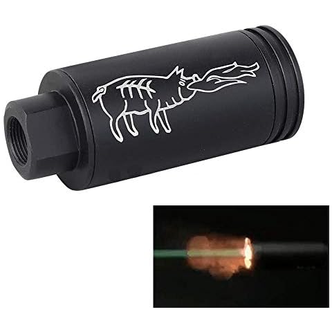 WLXW Mini Simulated Spitfire Tracer Unit Lighter S Tactical Airsoft Automatic Gun Pistol Light BBS Glow in Dark for 14Mm CCW / 10Mm CW Thread M14 CCW Thread To M11 CW Thread Airsoft Guns Pistol Cover