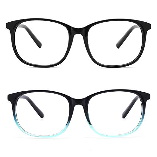 Cyxus Blue Light Blocking Glasses Square Computer Eyewear Clear Lens Eyeglasses Frame