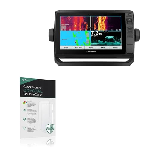 BoxWave Screen Protector Compatible With Garmin echoMAP UHD2 95sv - ClearTouch Crystal Anti-UV EyeCare (2-Pack), Filters out Harmful Blue Light Reduce Fatigue