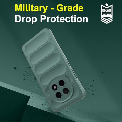 Image of Zapcase Back Case Cover for Oppo F29 Pro 5G | Compatible for Oppo F29 Pro 5G Back Cover | Liquid Silicon Magic Case with Camera Protection | Dark Green