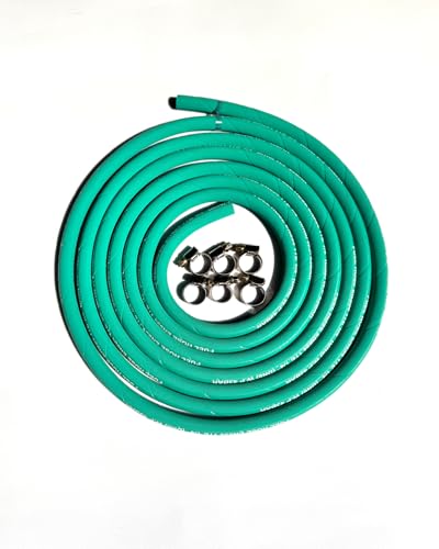 Image of Fuel Line 1 /4 inch inch,High Pressure Fuel Line Hose,10FT 4AN 6mm,Engines Fuel Systems,Marine Fuel Hose, Agricultural Machinery Fuel Line,Green,2.8Mpa 400PSI