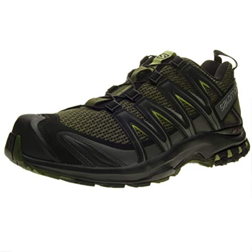 Salomon Men's XA Pro 3D Trail Running Shoes, Chive/Black/Beluga, 9.5