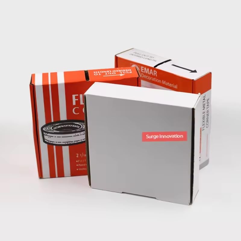 Flexible metal corner tape with two steel strips for drywall cracks and gypsum board application 52mm X 30meters