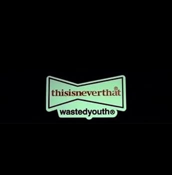 Amazon.co.jp: thisisneverthat wasted youth ステッカー 蓄光 : おもちゃ