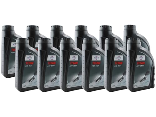 Fuchs 12 Liter TITAN ATF 4134 Red Automatic Transmission Fluid (12 x 1L)