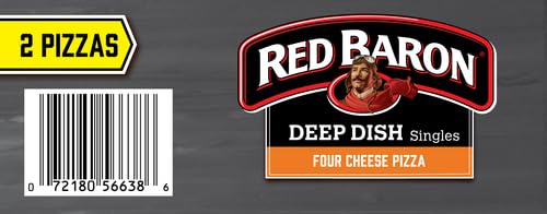 Red Baron Deep Dish Singles 4 Cheese Pizza 11 2 oz frozen 2 count Pack of 1 — view 17