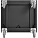 Global Industrial LCD Mobile Console Computer Cabinet, Black, 24-1/2