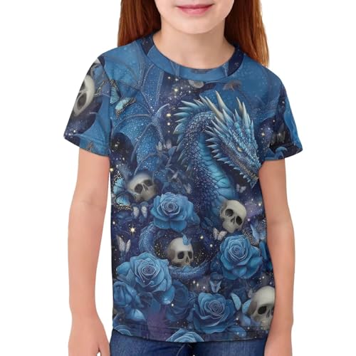 Image of Kids Graphic T-Shirt Boys Girls Novelty Tees Top Short Sleeve Shirts Summer Blouses 3-16