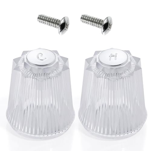 Shower Handle Replacement Compatible with Price Pfister Contessa and Windsor Bath Handles and Shower Handles Hot and Cold Shower Knobs 2 Pack Replacement Part