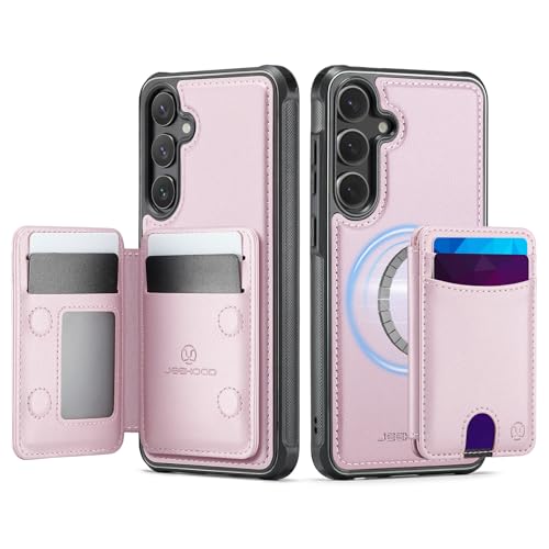 owlhold for Samsung Galaxy S24 FE 6.7" Card Holder Wallet Case, Pink