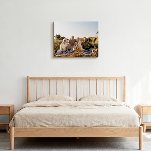 Personalized Photo Canvas Wall Art, Custom Canvas Prints with Your Photos,Ready to Hang, Ideal Housewarming Wedding Birthday Gift for Family Friends (HORIZONTAL PHOTO, 20" L x 16" W) - Image 3
