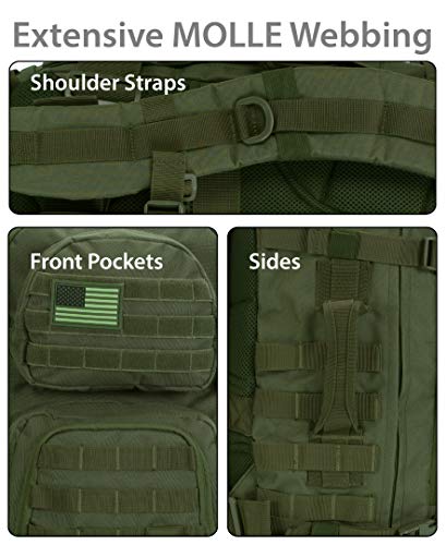 Rockland Military Tactical Laptop Backpack, Green, Large #TOP7