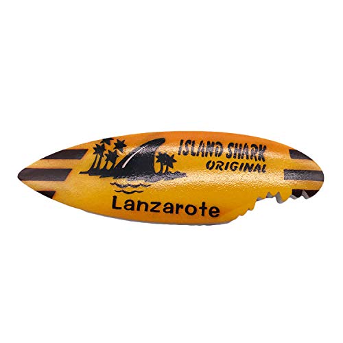 3D Island Shark Lanzarote Spagna Frigorifero Magnete Frigo Souvenir turistici Mestieri Artigianali in Resina Fatti a Mano Adesivi magnetici Decorazione da Cucina Regalo da Viaggio