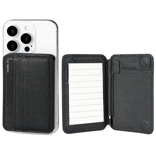 Magnetic Notebook Notepad Card Holder, Compatible with iPhone 16 Series and Other Phones with Three Types of Notepad/Magnetic Invisible Pen.