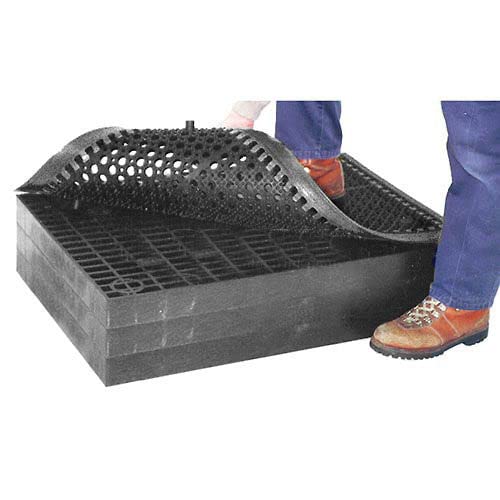 Anti Fatigue Mat by Structural Plastics Corp. – Rubber, Black, Model M33780442852