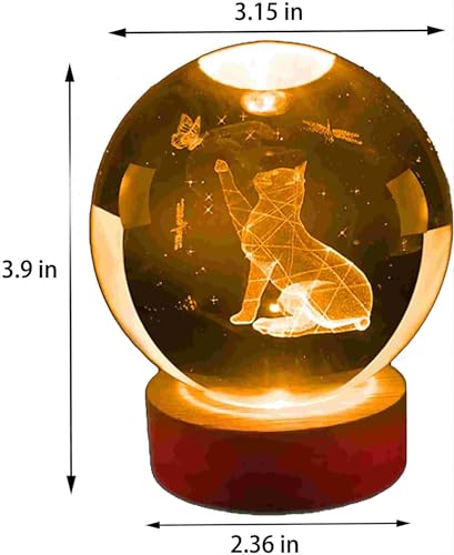 Galaxy Light, 3.15 Inch 3D Solar System Crystal Ball Night Light - Image 3