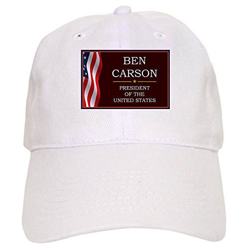 CafePress Ben Carson for President V3 Cap Unique Adjustable Baseball Hat White
