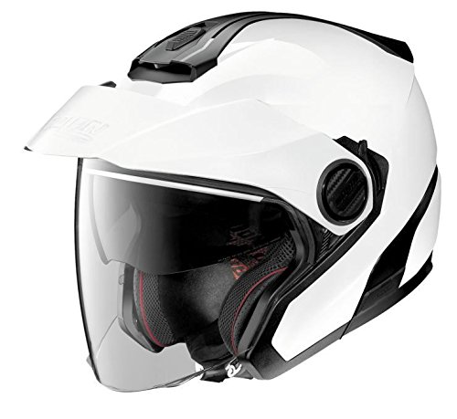 Nolan N40-5 Motorcycle Helmet Metallic White Medium