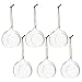 Juvale Hanging Glass Terrarium - 6-Pack Glass Orbs Terrarium Holder Succulent Plants, Tealight Candles, Indoor Outdoor House Decor, 3 Inches