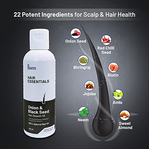Image of ForMen Hair Fall Control Kit | 3% Redensyl hair serum, hair growth oil with DHT Blocker Shampoo | Reduce Hairfall and Grow Hair | Enriched Caffiene, Hibiscus & Bhringraj Extract (360ml) (Pack of 4)