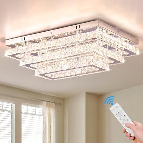 Finktonglan Dimmable Crystal LED Chandelier Cover