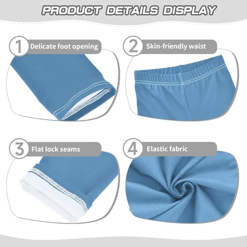 Steel Blue Girls Summer Shorts Cotton Cartwheel Shorts Skater Pants for Beach3