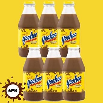 [CAMEO] - YooHoo Chocolate Drink, Shake It, Chocolate Milk | 15.5oz Glass Bottle (6 Pack)