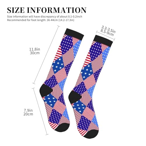 Image of Compression Socks for Women Men Circulation Graduated Supports Socks for Running Athletic Sports Nurse Travel