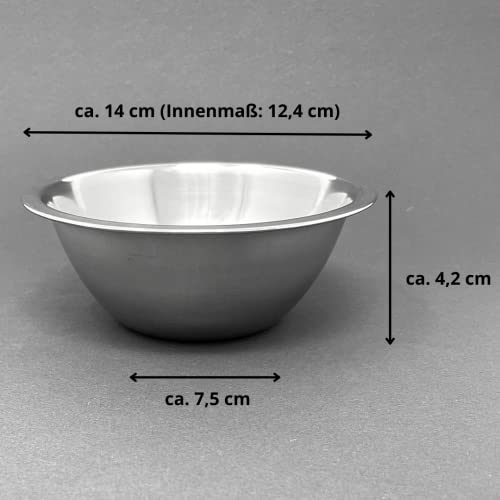 Marzoon 6 ciotole per tuffi, Ø 14 cm, in acciaio