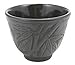 Happy Sales HSCT-BBK06, Cast Iron Teacup Bamboo Black