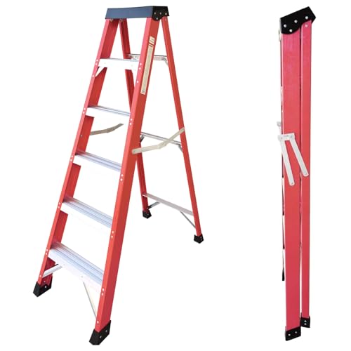 Zjjseloru Five-Foot Fiberglass Step Ladder