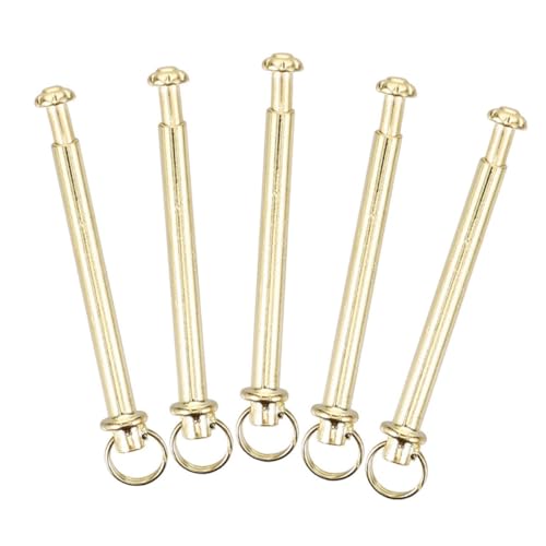 BIUDECO 5juegos Kit De Reparación Para Abanicos Plegables Con Remaches y Tuercas De Metal Resistente Ejes Dorados Para Manualidades y Restauración Para Arreglar Ventiladores De Mano