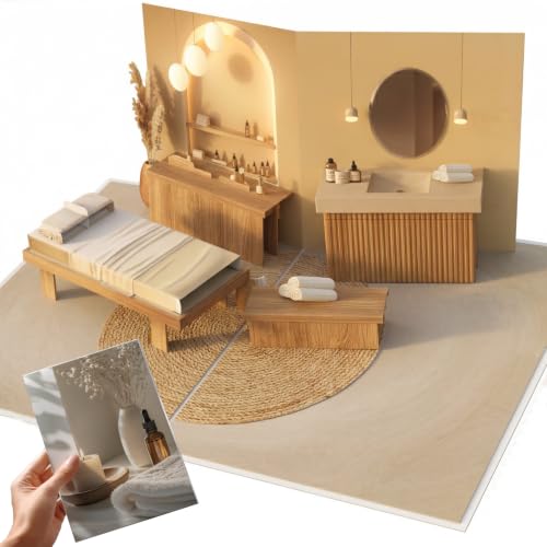 PACKLIST® 3D Pop Up Massage Card (5x7 in) – Spa Treatment & Wellness Voucher Gift Card Holder – 3D Greeting Card for Self Care – Original Self Care Gift for Women, Men – with Envelope & Note Card
