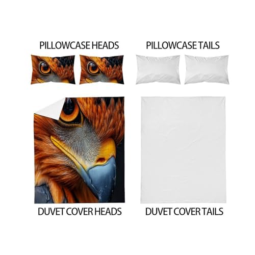 Housse de couette Animaux 3D microfibre de qualité supérieure 260x220cm