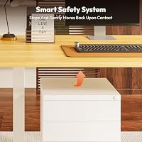 SANODESK Höhenverstellbarer Schreibtisch elektrisch 140x60 cm – Ansicht 4