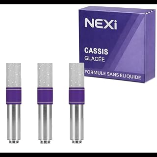 Pack de 3 cartouches pour Nexi One, Nexi Two et Nexi Dual| Cassis glacé | Sans nicotine, sans tabac, sans eliquide