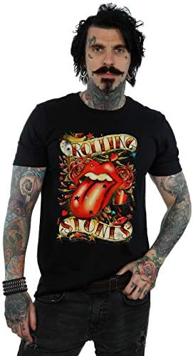 Rolling Stones Men's Tongue and Stars T-Shirt