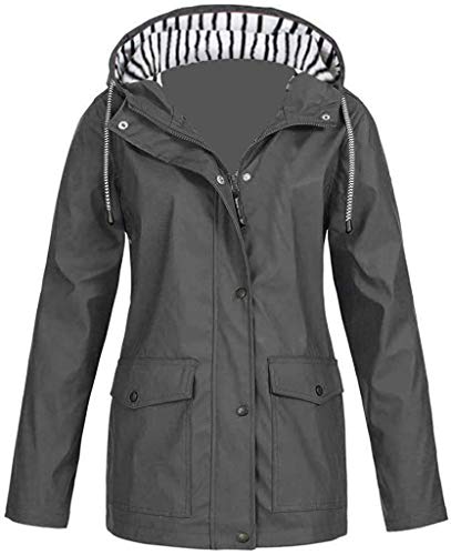 Preisvergleich Produktbild QIBIN Lässige Winterjacke für Damen, modisch, warm, schmal, Fellkragen, Reißverschluss, dicker Übermantel, Staubsaugerteile (Farbe: XL, Größe: XL)