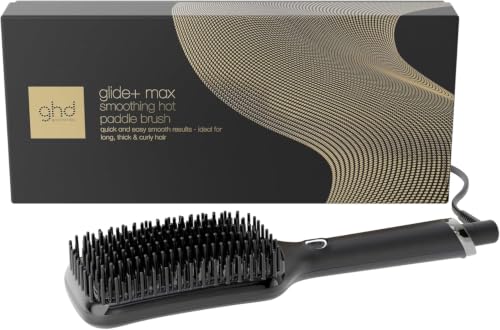 ghd Glide+ Max - Cepillo Térmico Alisador de Pelo, Acabado Liso Natural