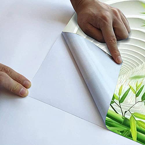 AFWADFWA Modern 3D Wallpaper Tunnel with Water and Bamboo for Spa and Living Room - Wall Stickers, Removable Wall Paper Mural