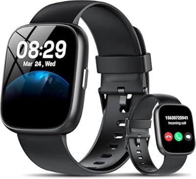 Cillso - Reloj Inteligente Hombre con Alexa 1 83" Smartwatch con Llamadas Notificaciones 110+ Modos Deportivos Esfera DIY Pulsómetro/Podómetro/Monitor de Sueño Impermeable IP68 Pulsera para Android iOS
