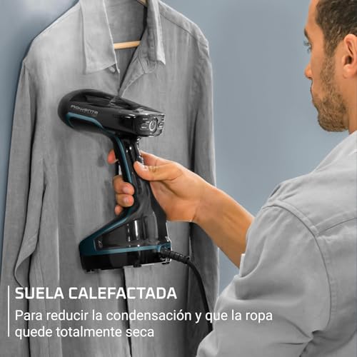 Rowenta Steam Force, Cepillo de vapor 2000 W, Vapor continuo 30 g/min, Golpe de vapor de 90 g/min, Rápido calentamiento Higieniza y desinfecta, 2 ajustes de vapor, Negro/Plata, DR8250 - imagen 3