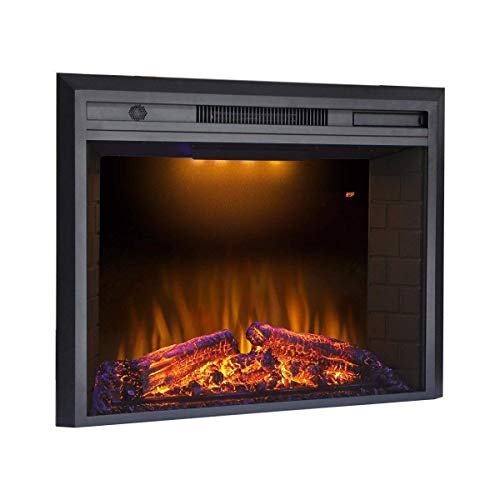 Elektrischer Kamin mit Surround Dimplex elektrische Feuer Fernbedienung mehrfarbige Flammen mit Timer 750 1500W Heizung Home Decoration &