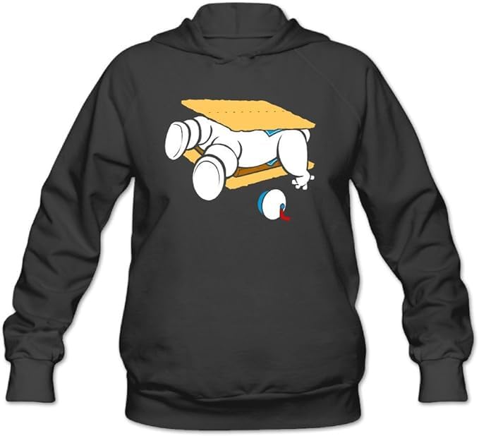 S'MOOSH Your The S'More Print on Black Pullover Hoodie