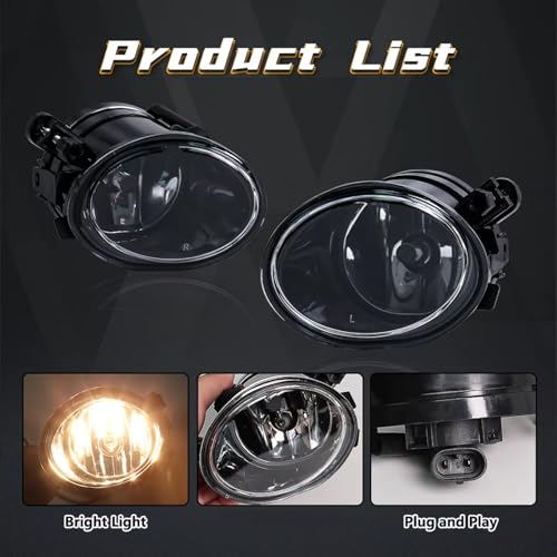 Feu de brouillard LED blanc pour BMW E39 M5 2001-2003 et E46 M3